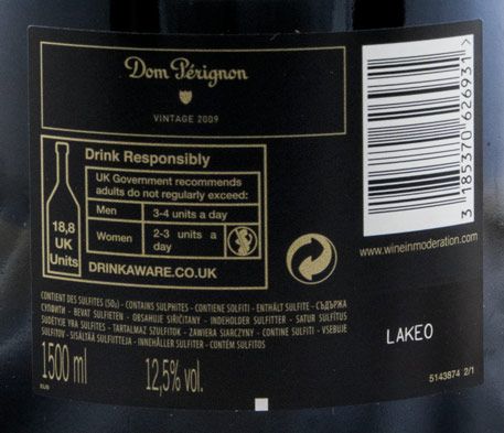 2009 Champagne Dom Pérignon Vintage Brut 1.5L