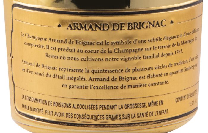 Champagne Armand de Brignac Gold Bruto