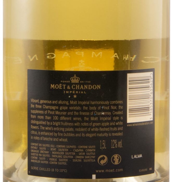 Champagne Moët & Chandon Impérial Brut w/LED light 1.5L
