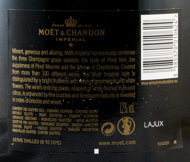 Champagne Moët & Chandon Bruto 3L