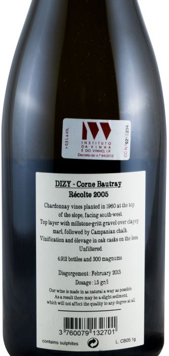 2005 Champagne Jacquesson Dizy Corne Bautray Extra Brut