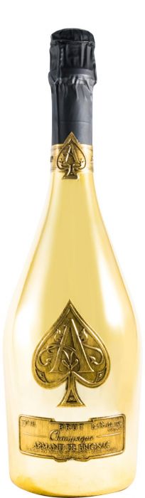 Champagne Armand de Brignac Gold Velvet Bag Bruto