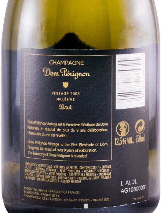 2008 Champagne Dom Pérignon Luminous Edition Brut