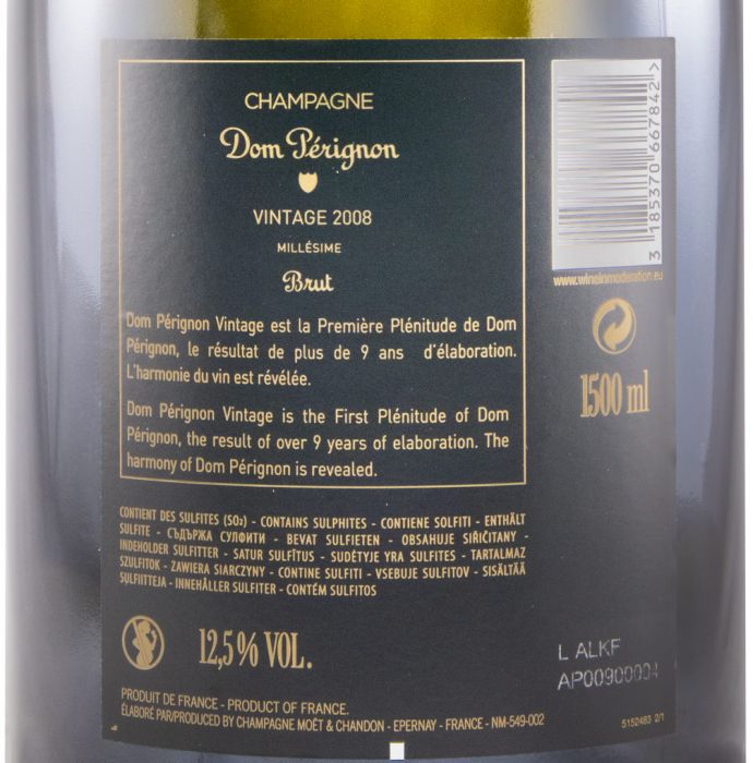 2008 Champagne Dom Pérignon Luminous Edition Brut 1.5L