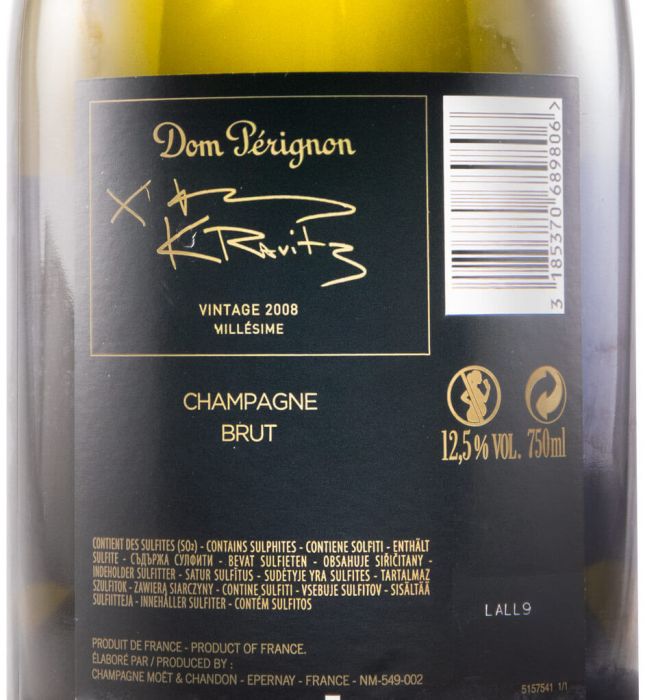 2008 Champagne Dom Pérignon Lenny Kravitz Edition Bruto