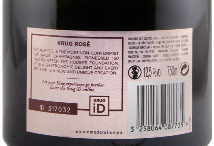 Champagne Krug 23ème Édition Bruto rosé