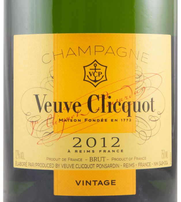 2012 Champagne Veuve Clicquot Vintage Bruto
