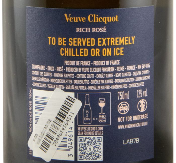 Champagne Veuve Clicquot Doce rosé