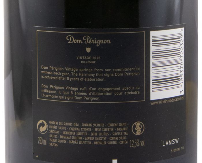 2012 Champagne Dom Pérignon Brut