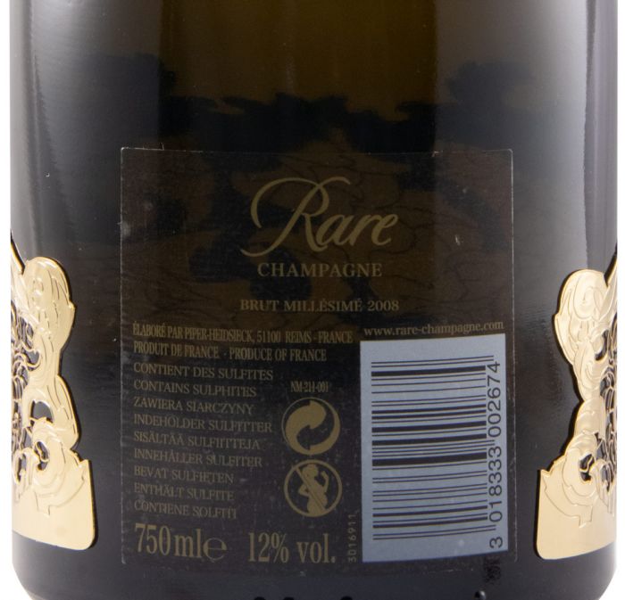 2008 Champagne Piper-Heidsieck Rare Millésime Bruto