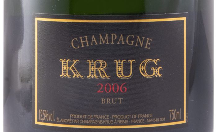 2006 Champagne Krug Vintage Brut w/Case