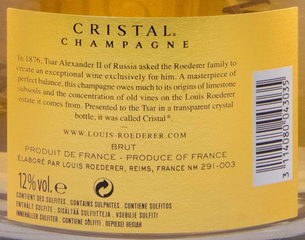 2012 Champagne Louis Roederer Cristal Bruto 6L