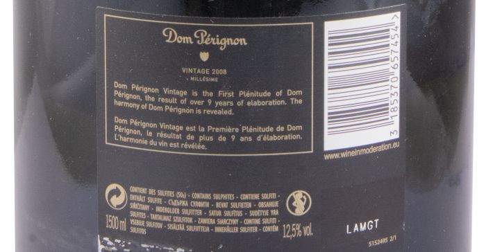2008 Champagne Moët & Chandon Dom Pérignon Brut 1.5L