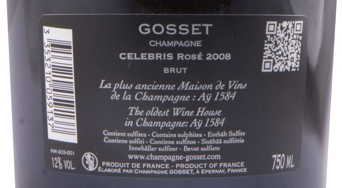 2008 Champagne Gosset Celebris Brut rosé