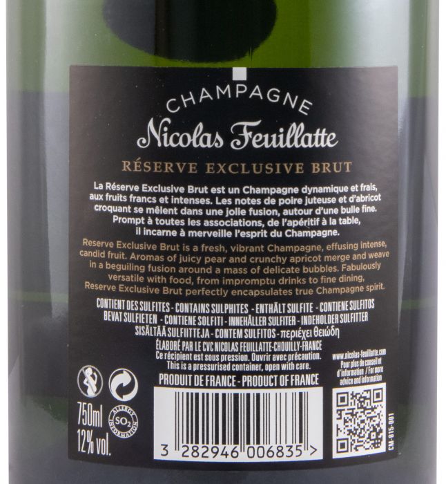 Champagne Nicolas Feuillatte Réserve Exclusive Bruto