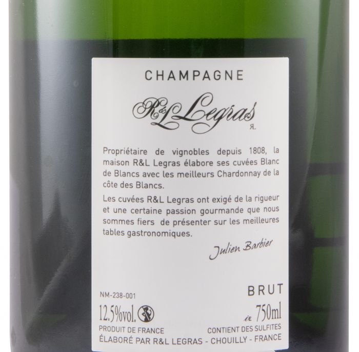 Champagne R&L Legras Blanc de Blancs Bruto