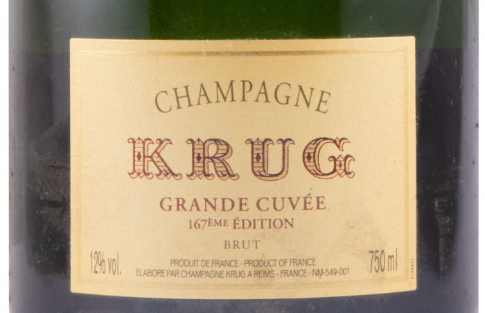 Champagne Krug Grand Cuvée 167ème Édition Bruto