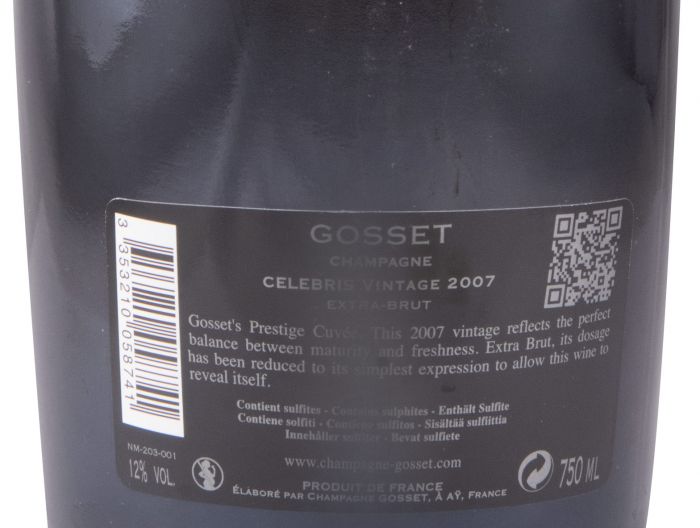 2007 Champagne Gosset Celebris Vintage Extra Bruto