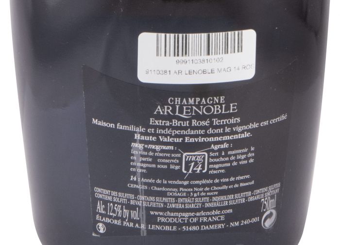 Champagne AR Lenoble Mag 14 Terroirs Extra Bruto rosé