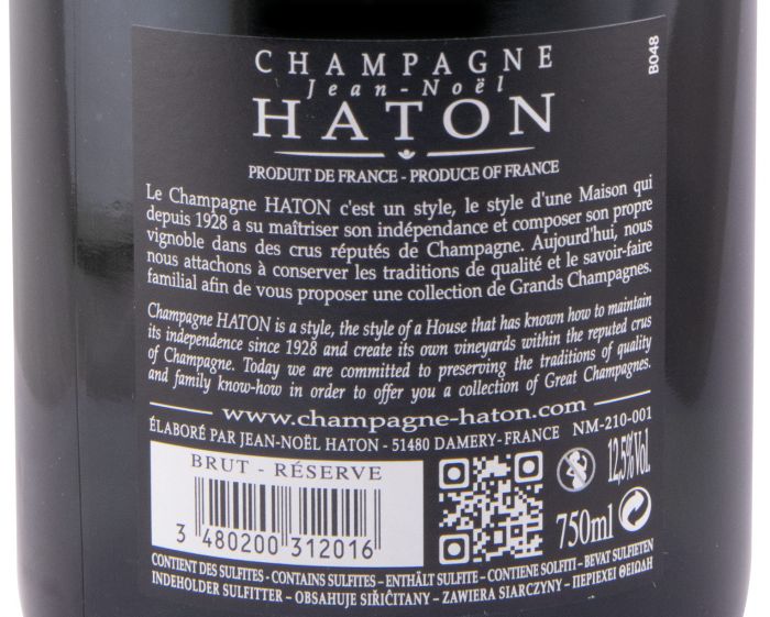 Champagne Haton Réserve Bruto