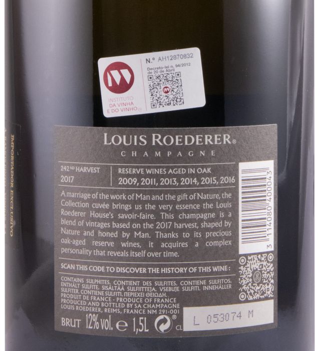 Champagne Louis Roederer Collection 242 Bruto 1,5L