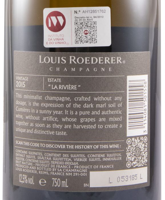 2015 Champagne Louis Roederer et Philippe Starck Bruto Natural