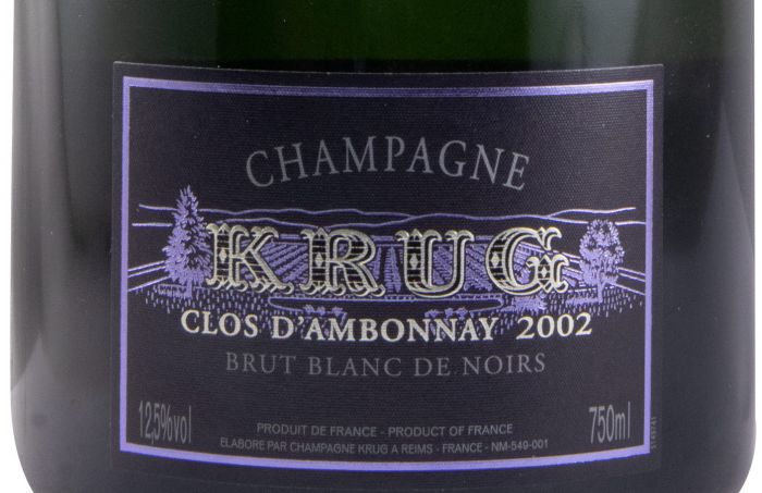 2002 Champagne Krug Clos d'Ambonnay Blanc de Noirs Brut