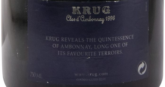 1996 Champagne Krug Clos d'Ambonnay Blanc de Noirs Bruto