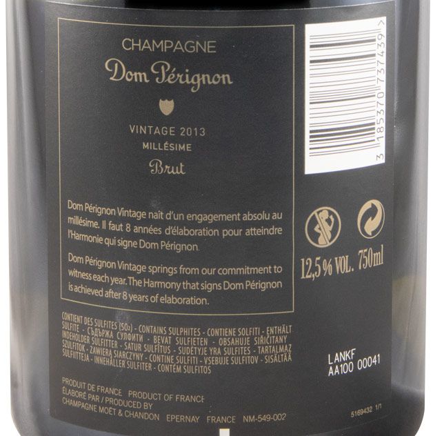 2013 Champagne Dom Pérignon Vintage Luminous Edition Brut