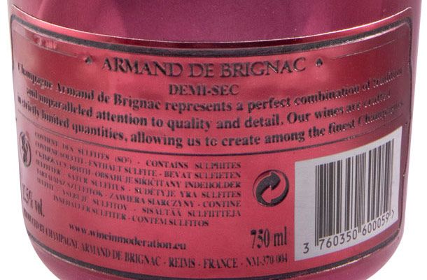 Champagne Armand de Brignac Demi Sec