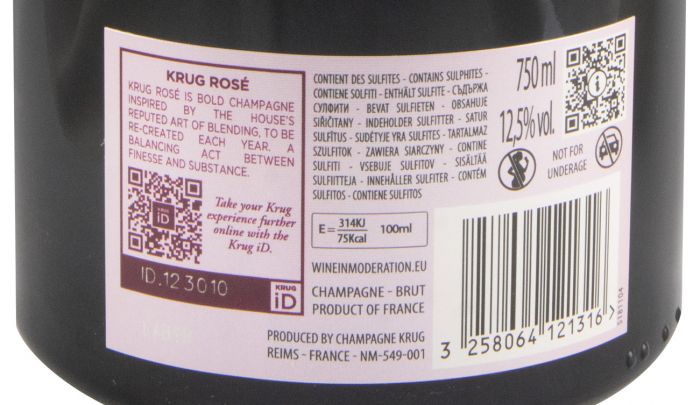 Champagne Krug 28ème Édition Bruto rosé