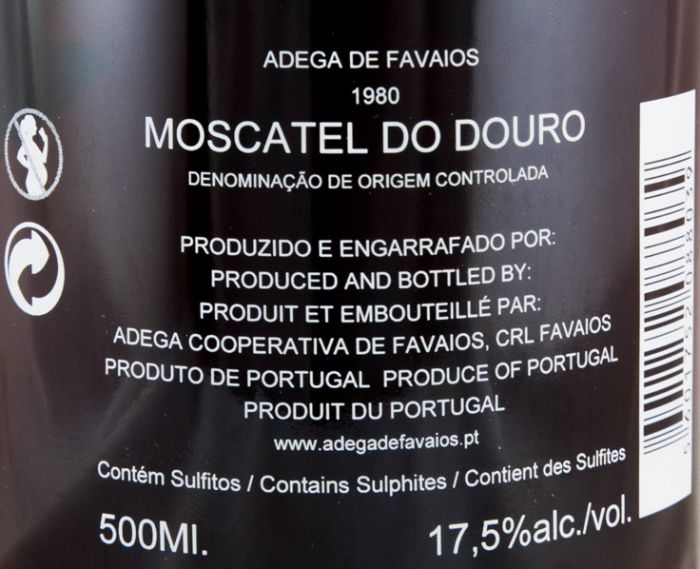 1980 Moscatel do Douro Favaios by Siza Vieira 50cl