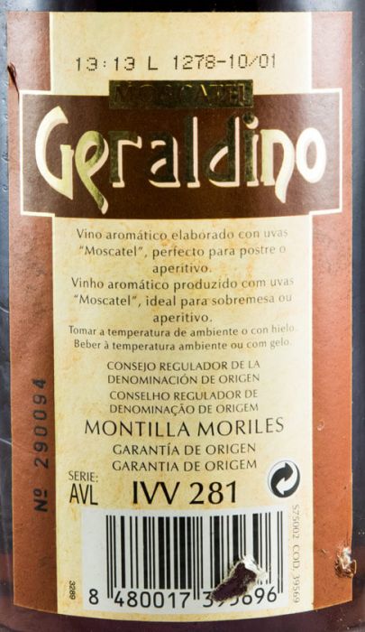 Moscatel Geraldino Montilla Moriles