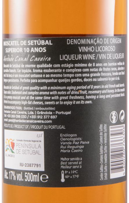 Moscatel de Setúbal Herdade Canal Caveira 10 years 50cl