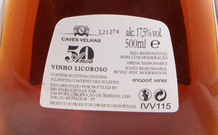 Moscatel Caves Velhas 50 years 50cl