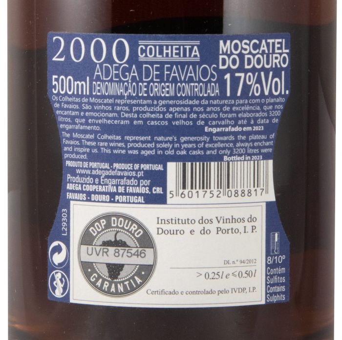 2000 Moscatel do Douro Favaios 50cl