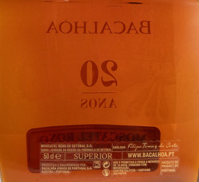 2003 Moscatel Roxo de Setúbal Bacalhôa 20 anos Superior 50cl