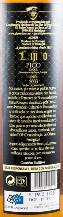2003 Liqueur Wine Lajido Pico Dry 50cl