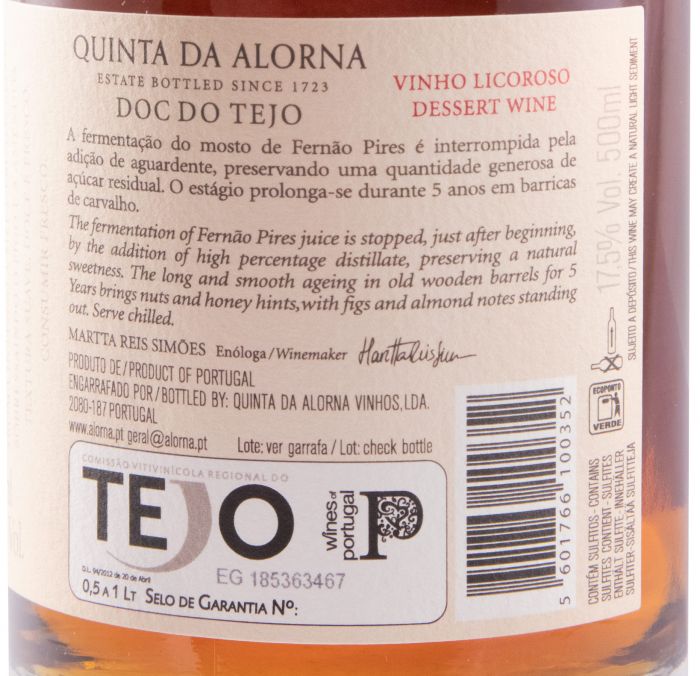 2016 Liqueur Wine Quinta da Alorna Abafado 5 years 50cl