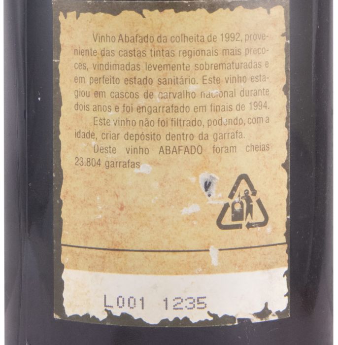1992 Liqueur Wine Terras d'el Rei Abafado