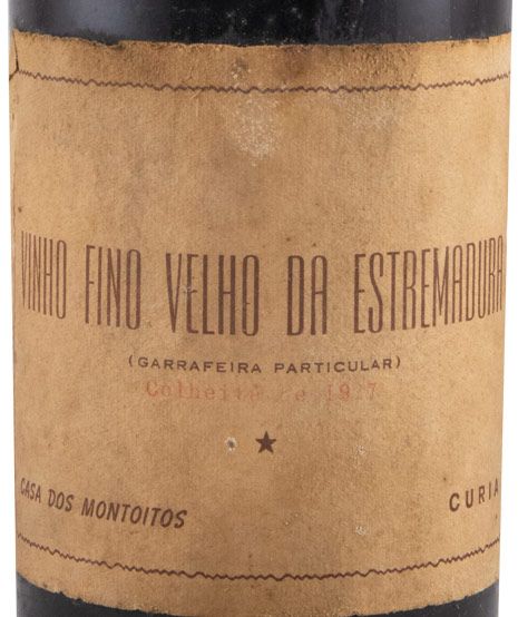 1927 Vinho Licoroso Fino Velho Estremadura Colheita