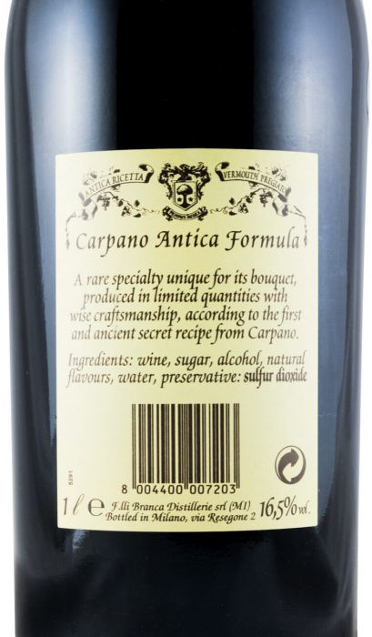 Vermouth Carpano Antica Formula 1L