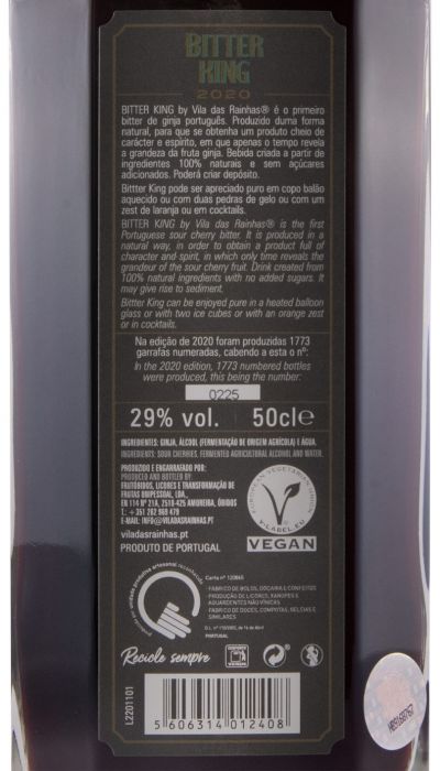 2020 Bitter King by Vila das Rainhas 50cl