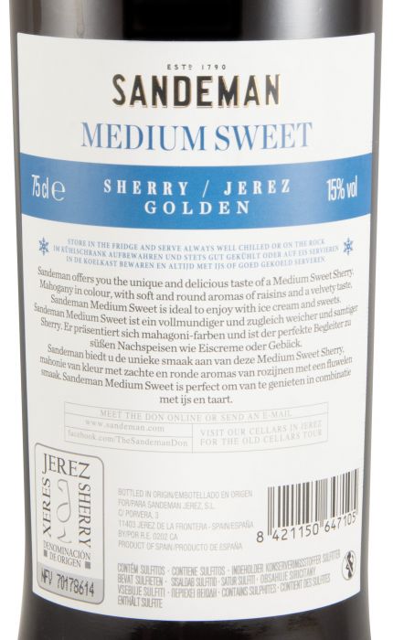 Jerez Sandeman Medium Sweet