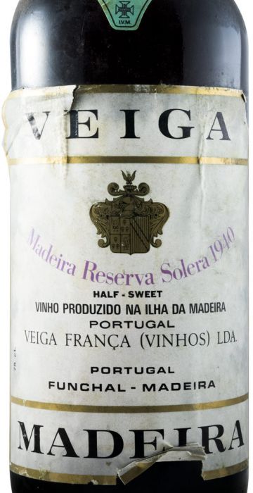 1940 Madeira Veiga França Solera Reserva