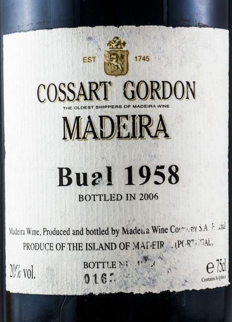 1958 Madeira Cossart Gordon Bual