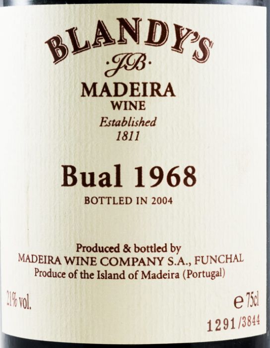 1968 Madeira Blandy's Bual