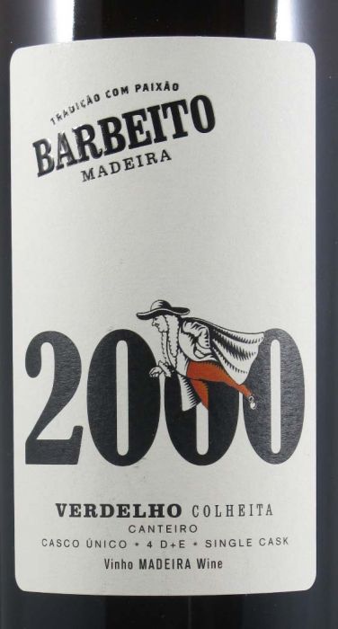 2000 Madeira Barbeito Single Cask 4 D+E Verdelho 50cl
