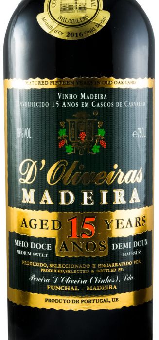 Madeira D'Oliveiras Meio Doce 15 years