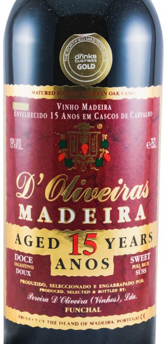 Madeira D'Oliveiras Doce 15 years
